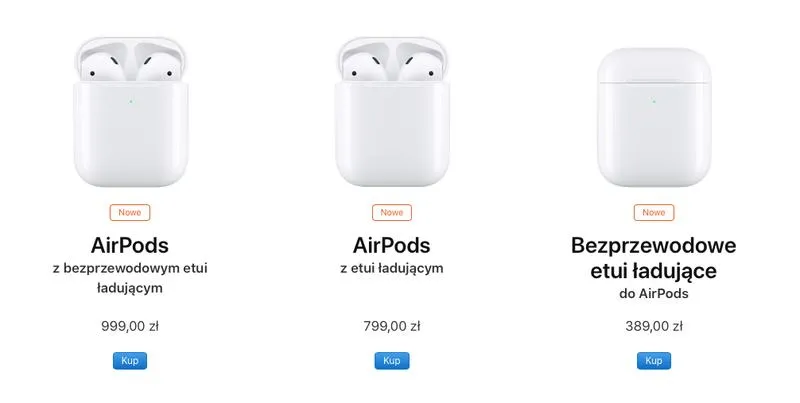 Generacje AirPods