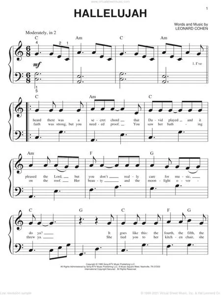 Nuty literowe na pianino