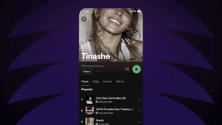 Pobieranie muzyki na Spotify
