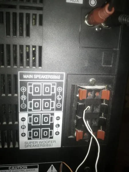 Podłączenie głośników 4 ohm