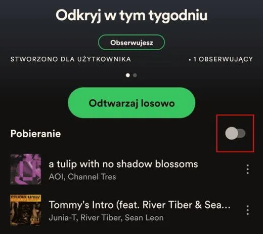Podstawowe funkcje Spotify