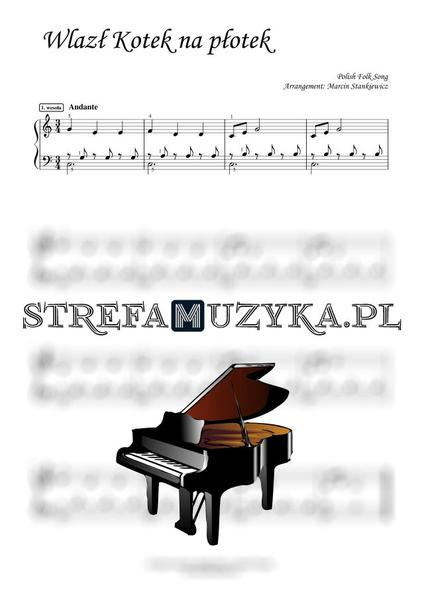 Proste nuty na pianino
